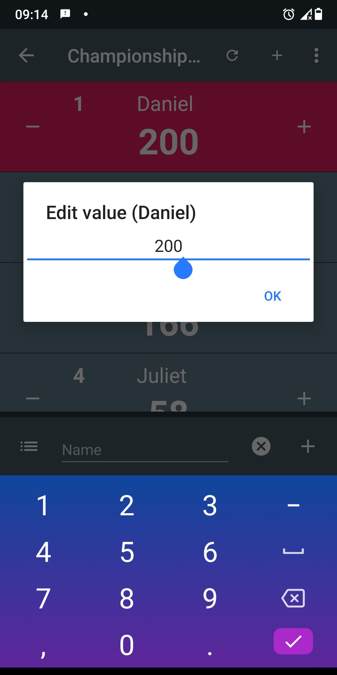 اسکرین شات 6 برنامه Multi Score Counter