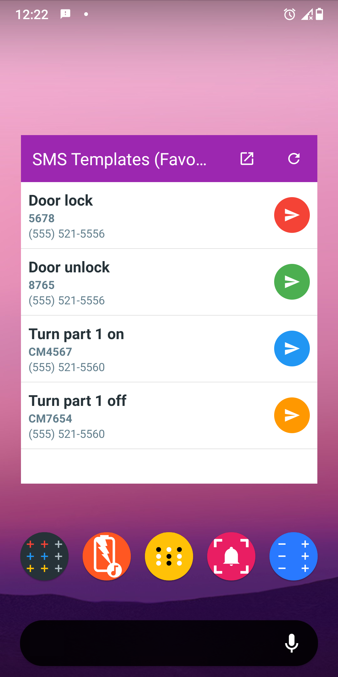 اسکرین شات 3 برنامه SMS Templates