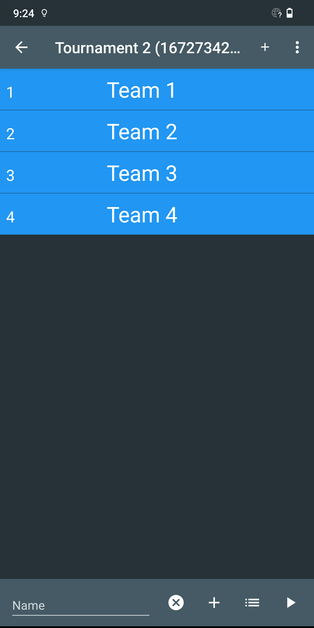 اسکرین شات 4 برنامه Tournament Manager