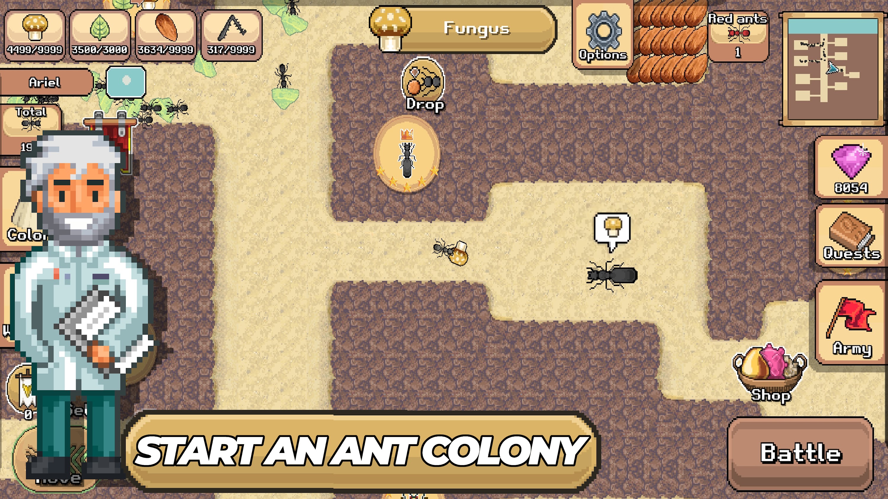 اسکرین شات 1 بازی Pocket Ants: Colony Simulator