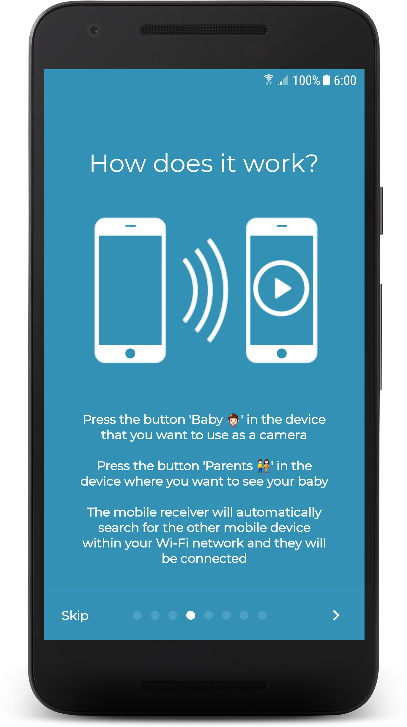 اسکرین شات 5 برنامه BabyCam - Baby Monitor Camera