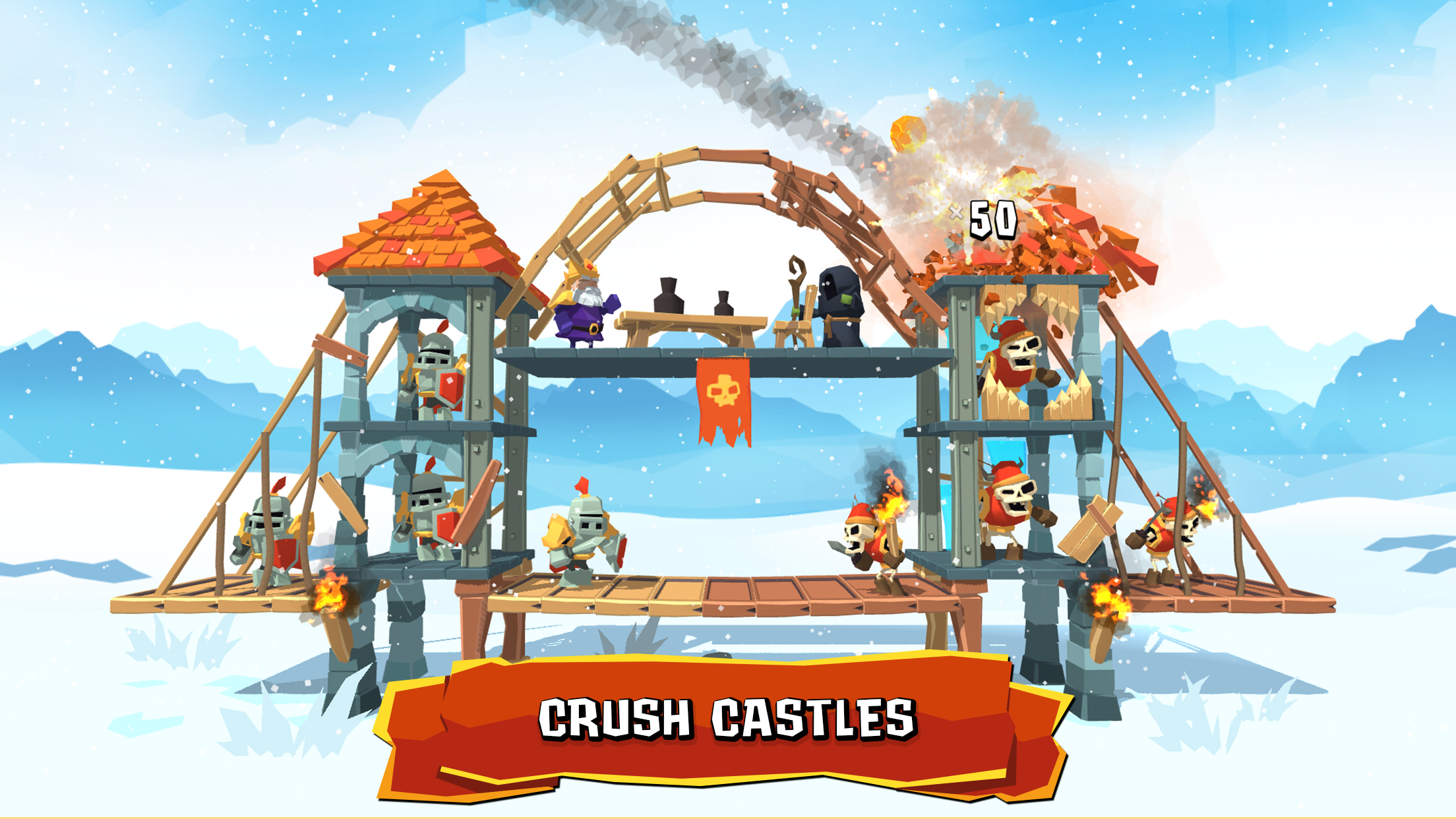 اسکرین شات 4 بازی Crush the Castle: Siege Master