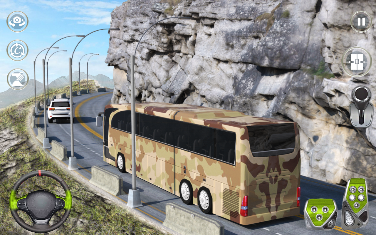 اسکرین شات 1 برنامه Army Bus Game : Bus Simulator