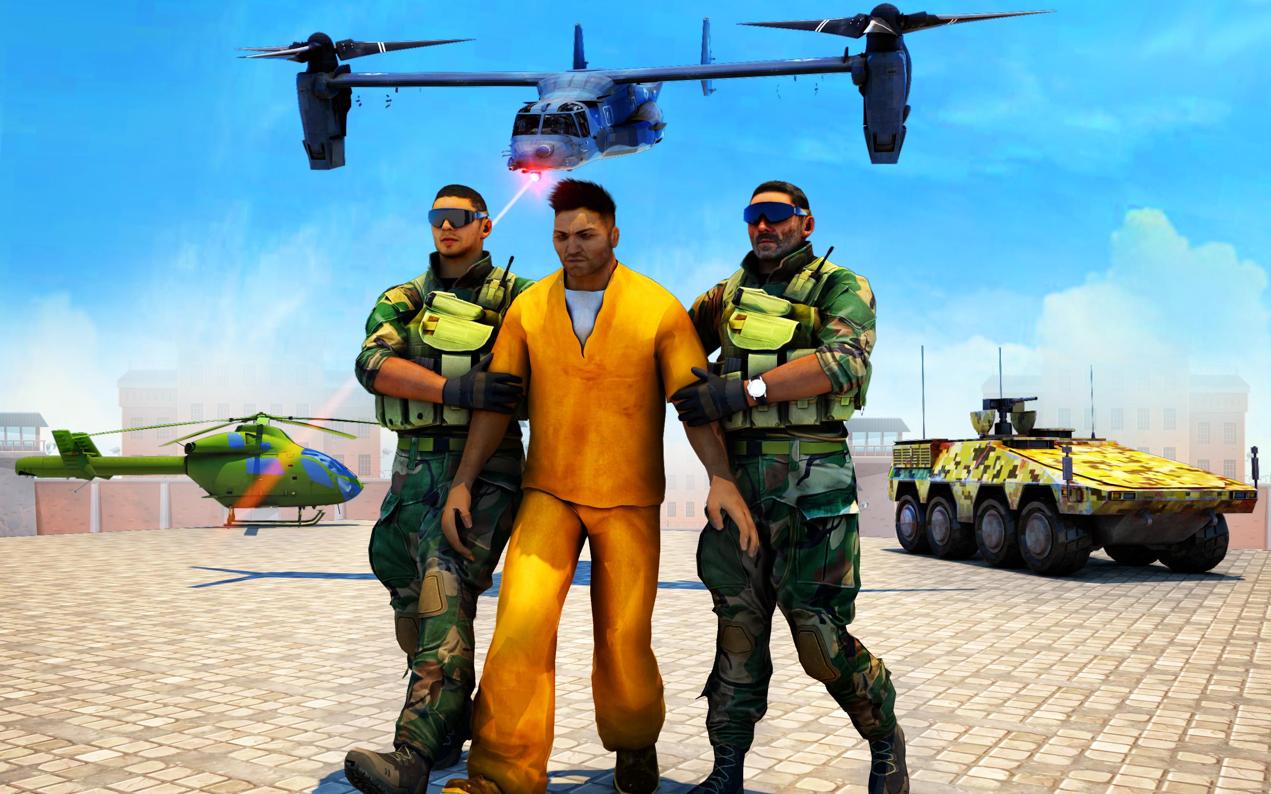 اسکرین شات 1 برنامه Army Prisoner Transport Games