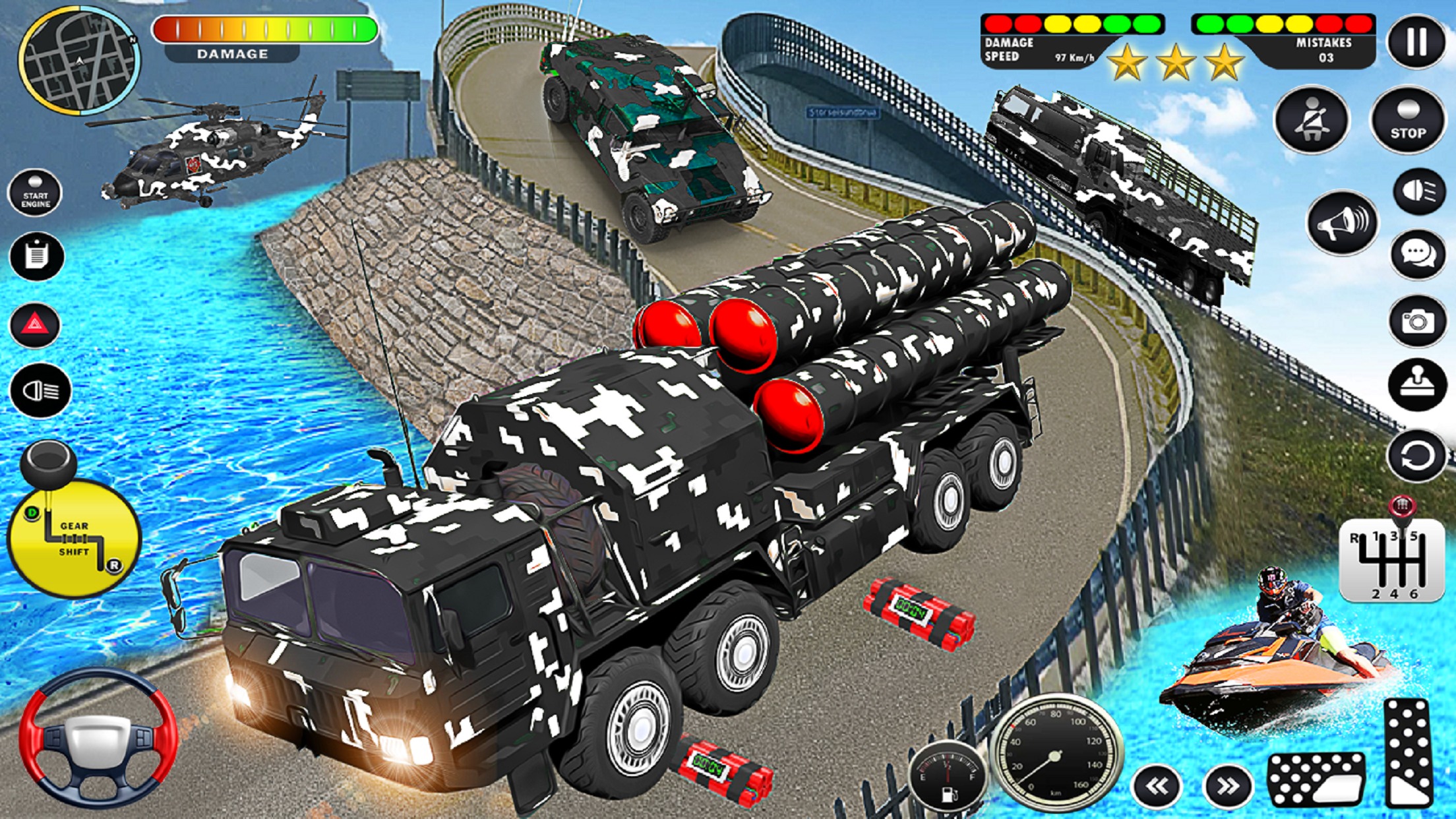 اسکرین شات 4 برنامه Army Vehicle Transport Truck