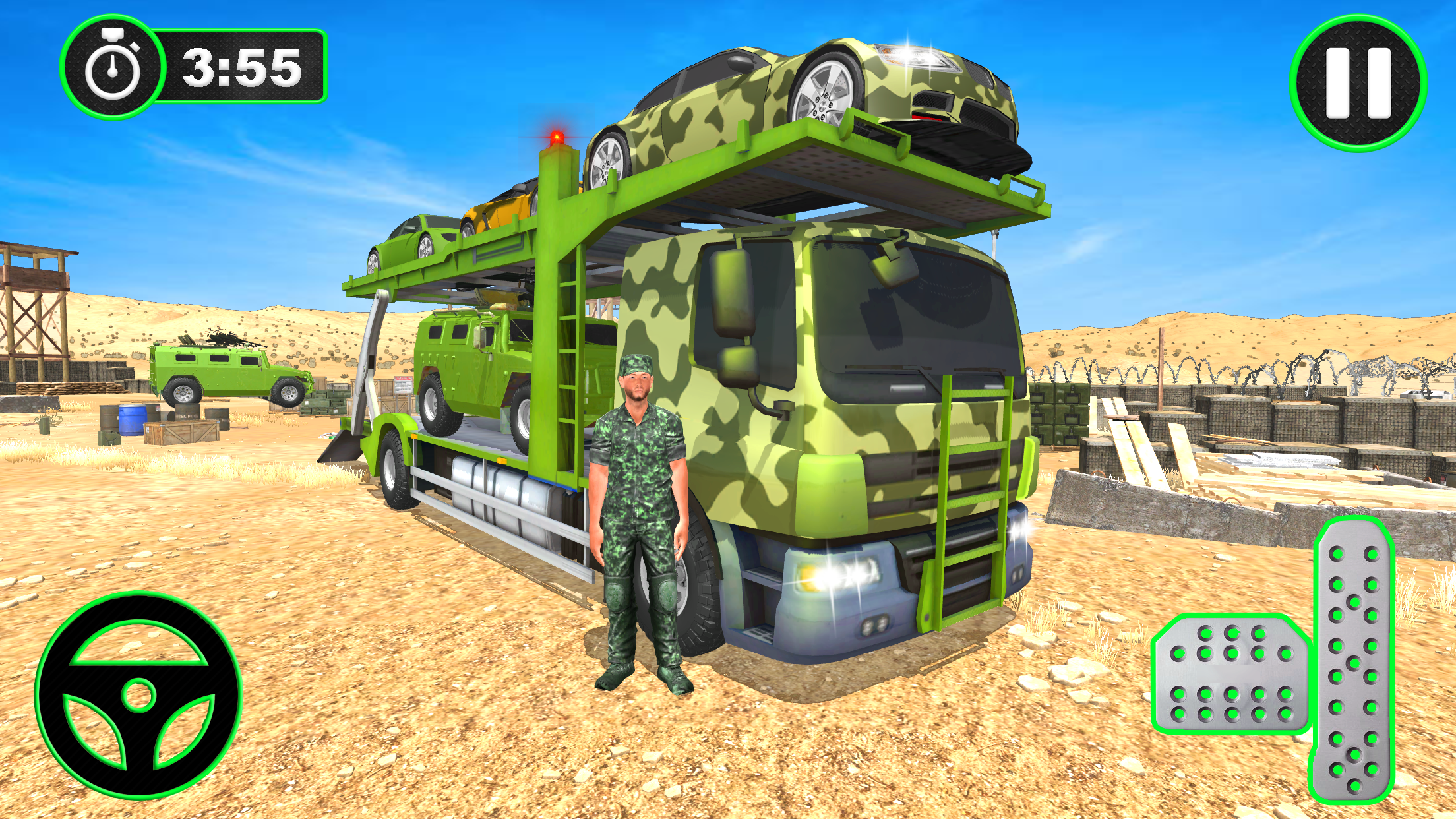 اسکرین شات 1 بازی Army Transport: Truck Games