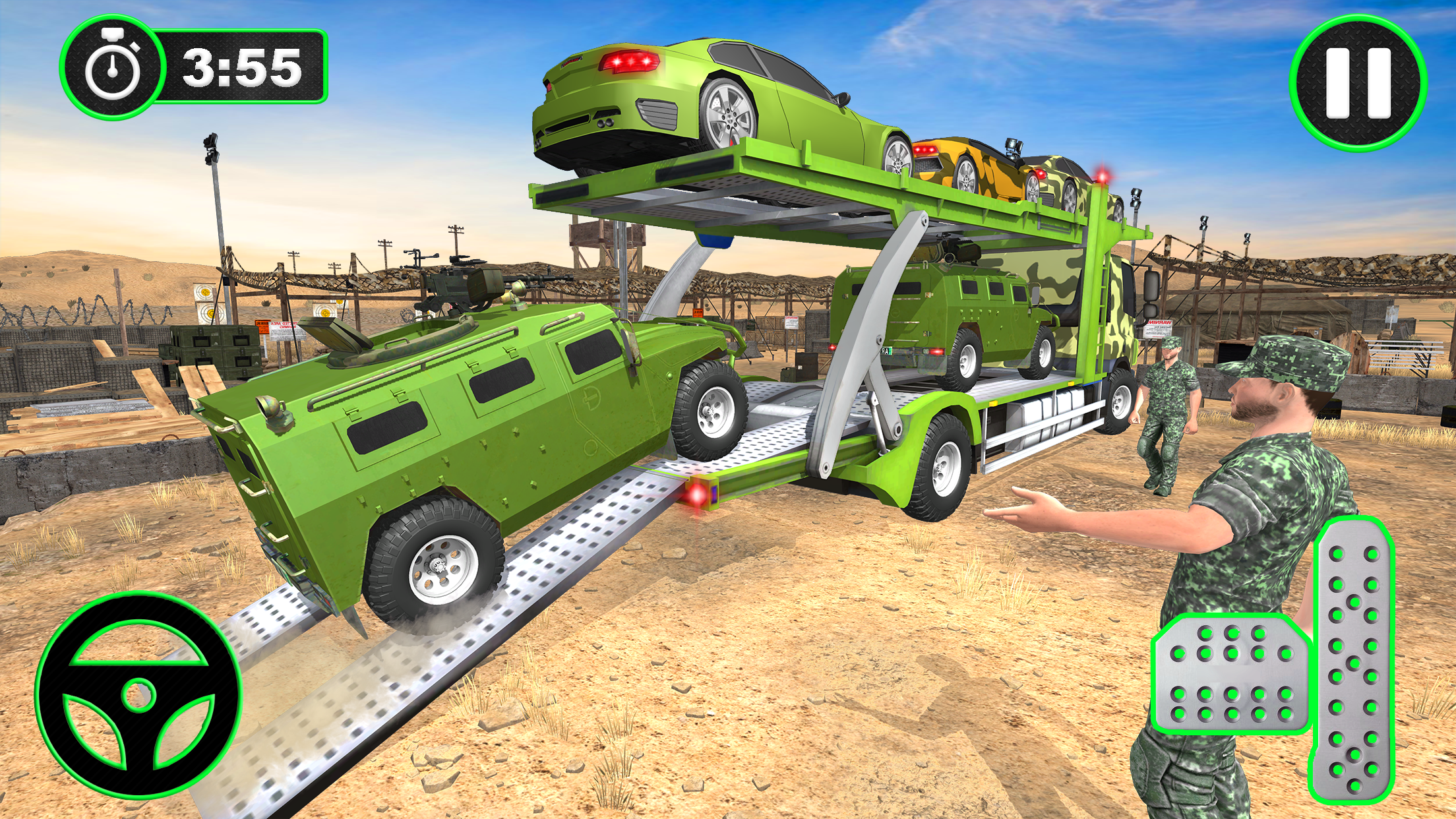 اسکرین شات 2 بازی Army Transport: Truck Games