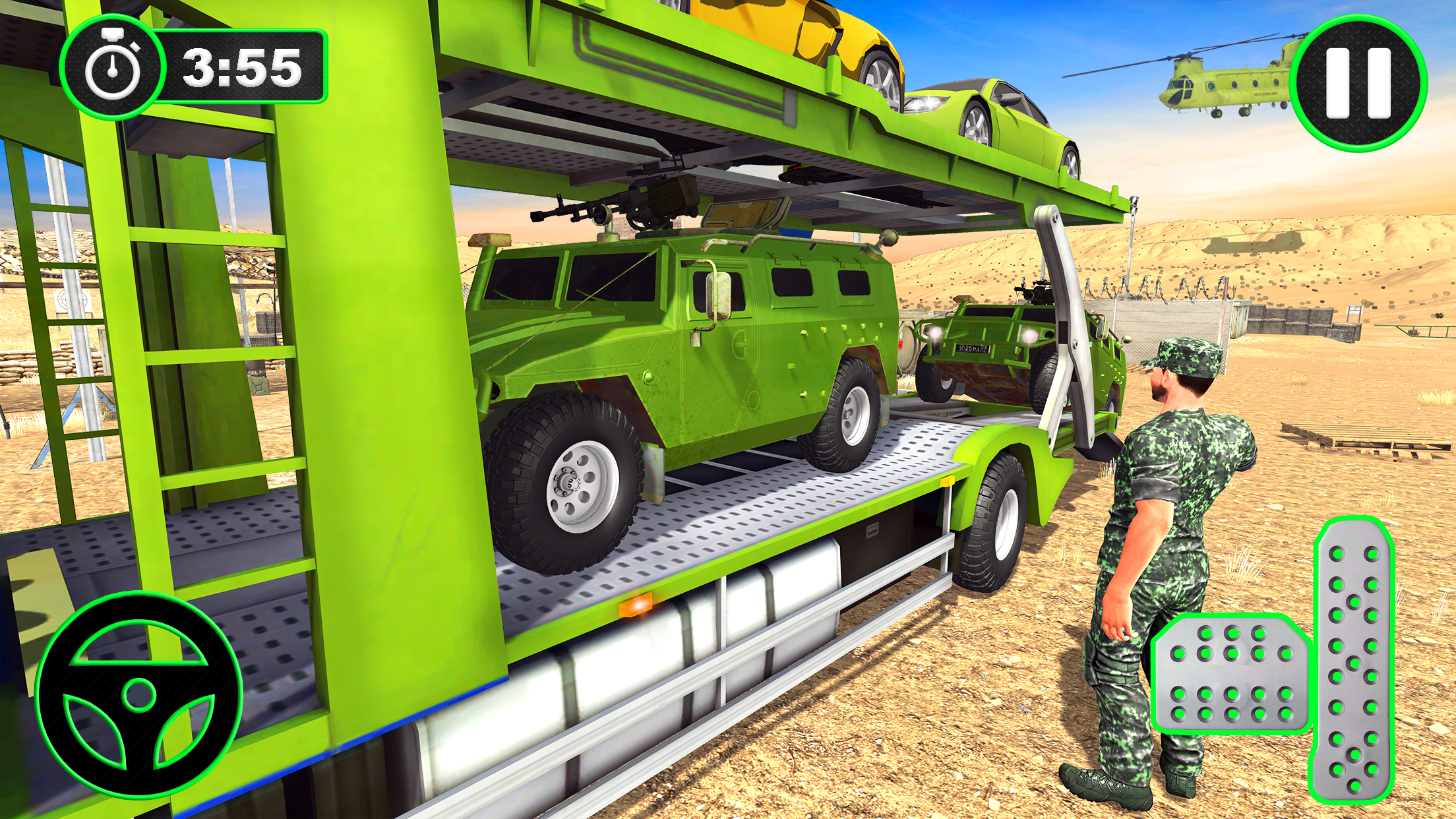 اسکرین شات 5 بازی Army Transport: Truck Games
