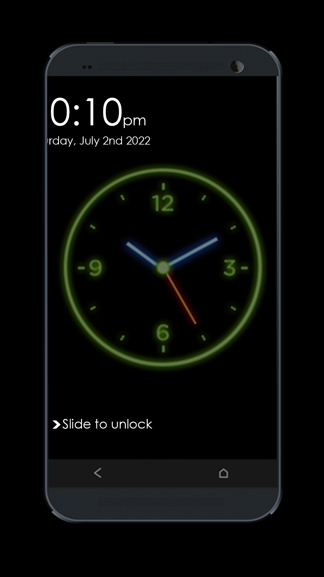 اسکرین شات 2 برنامه Clock Lock Screen