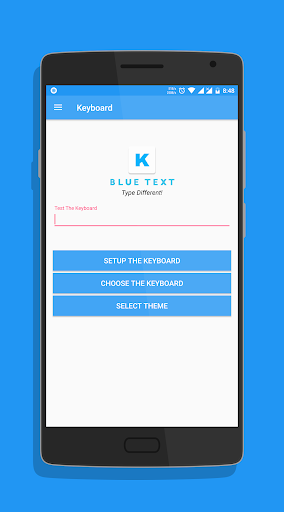 اسکرین شات 4 برنامه Blue Text - Keyboard + Converter