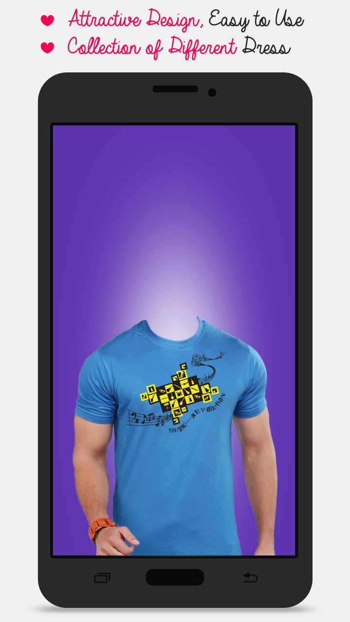 اسکرین شات 3 برنامه Man T-shirt Photo Maker