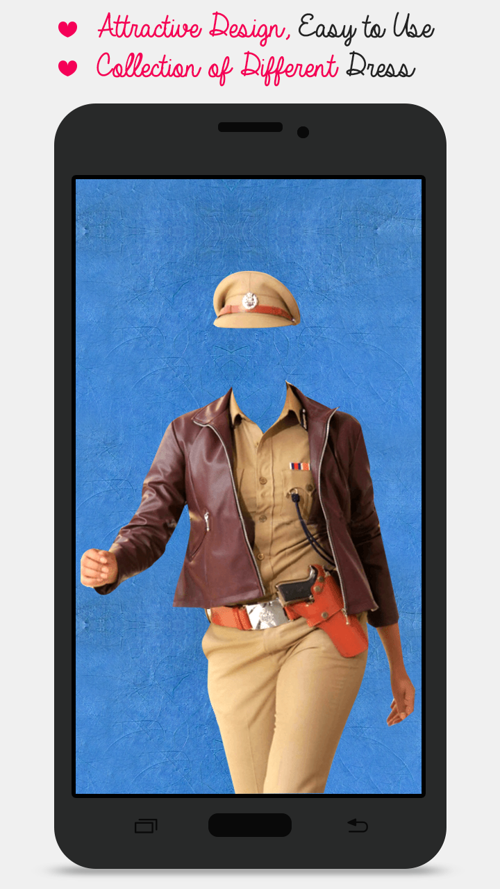 اسکرین شات 2 برنامه Police Suit Photo Maker-Woman