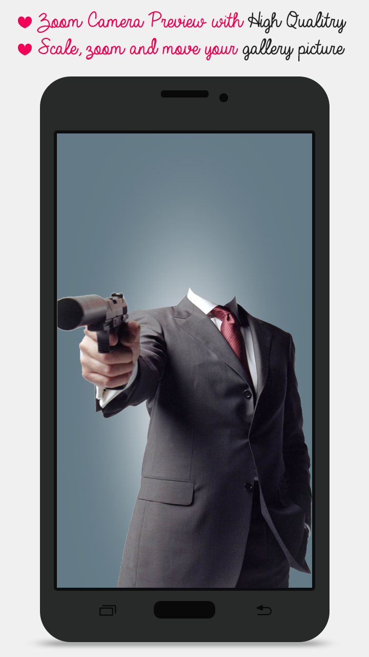 اسکرین شات 1 برنامه Gun Man Photo Montage