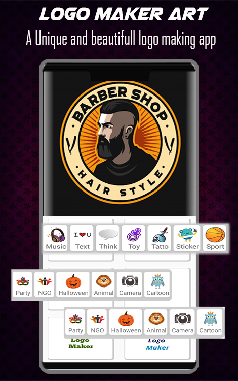 اسکرین شات 3 برنامه Logo Maker & Logo Creator app