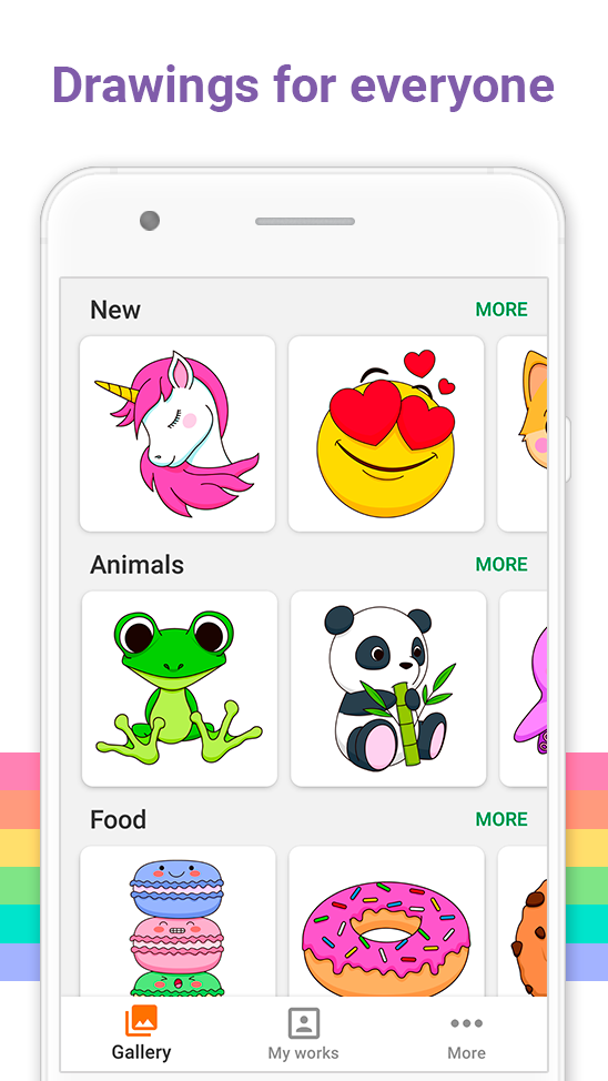 اسکرین شات 1 برنامه Draw Art - How to Draw Kawaii