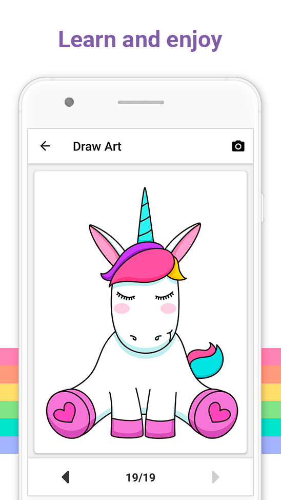اسکرین شات 5 برنامه Draw Art - How to Draw Kawaii