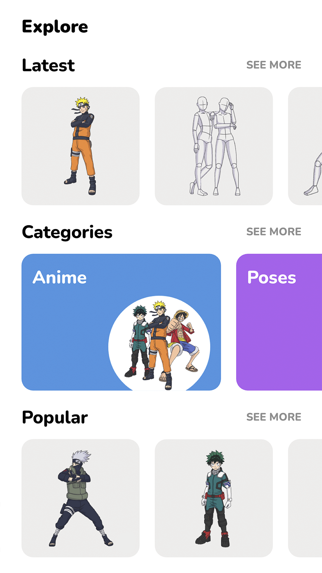 اسکرین شات 3 برنامه WeDraw - How to Draw Anime