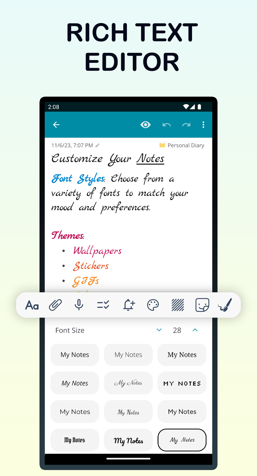 اسکرین شات 6 برنامه Teka Notes
