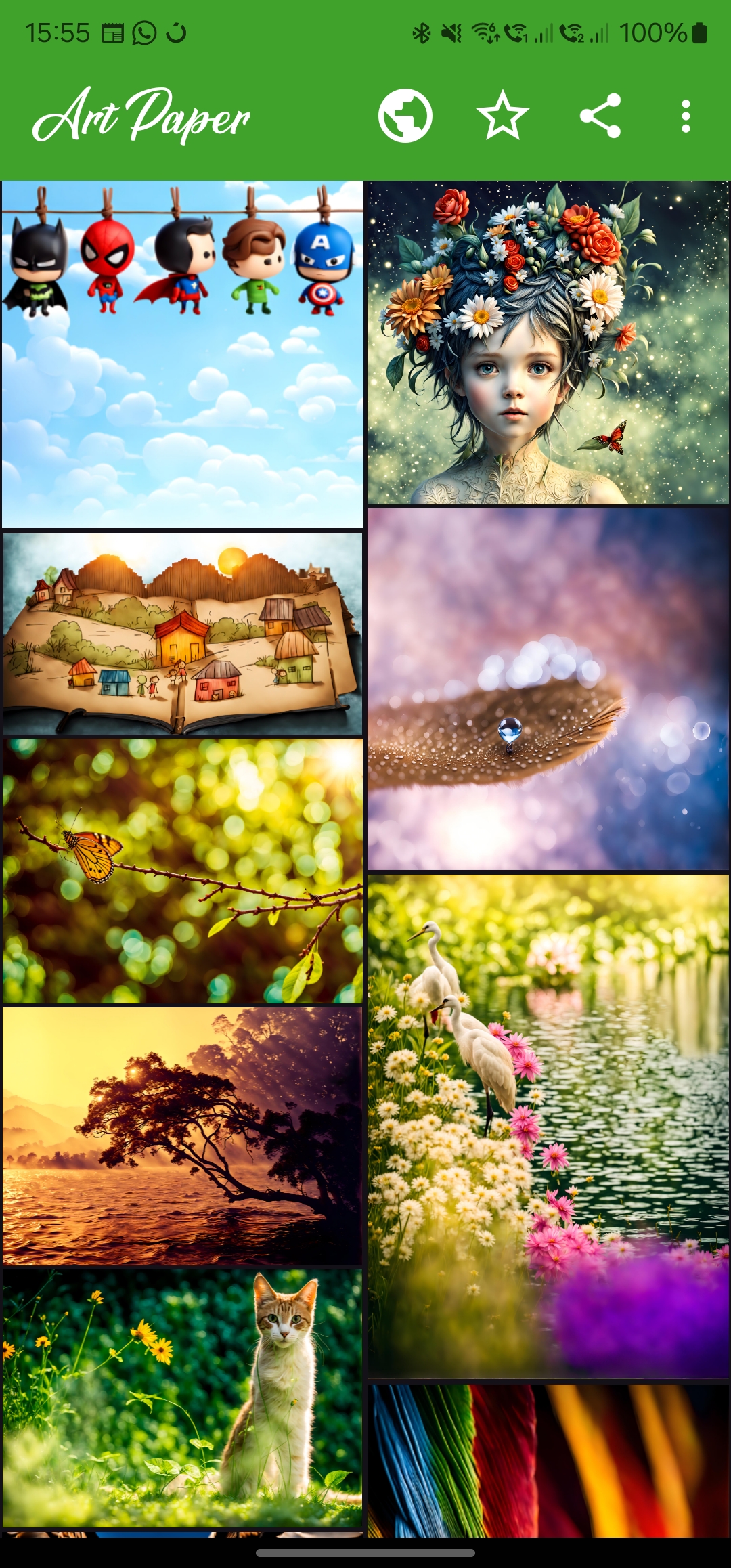 اسکرین شات 1 برنامه Artpaper: Your Daily Wallpaper