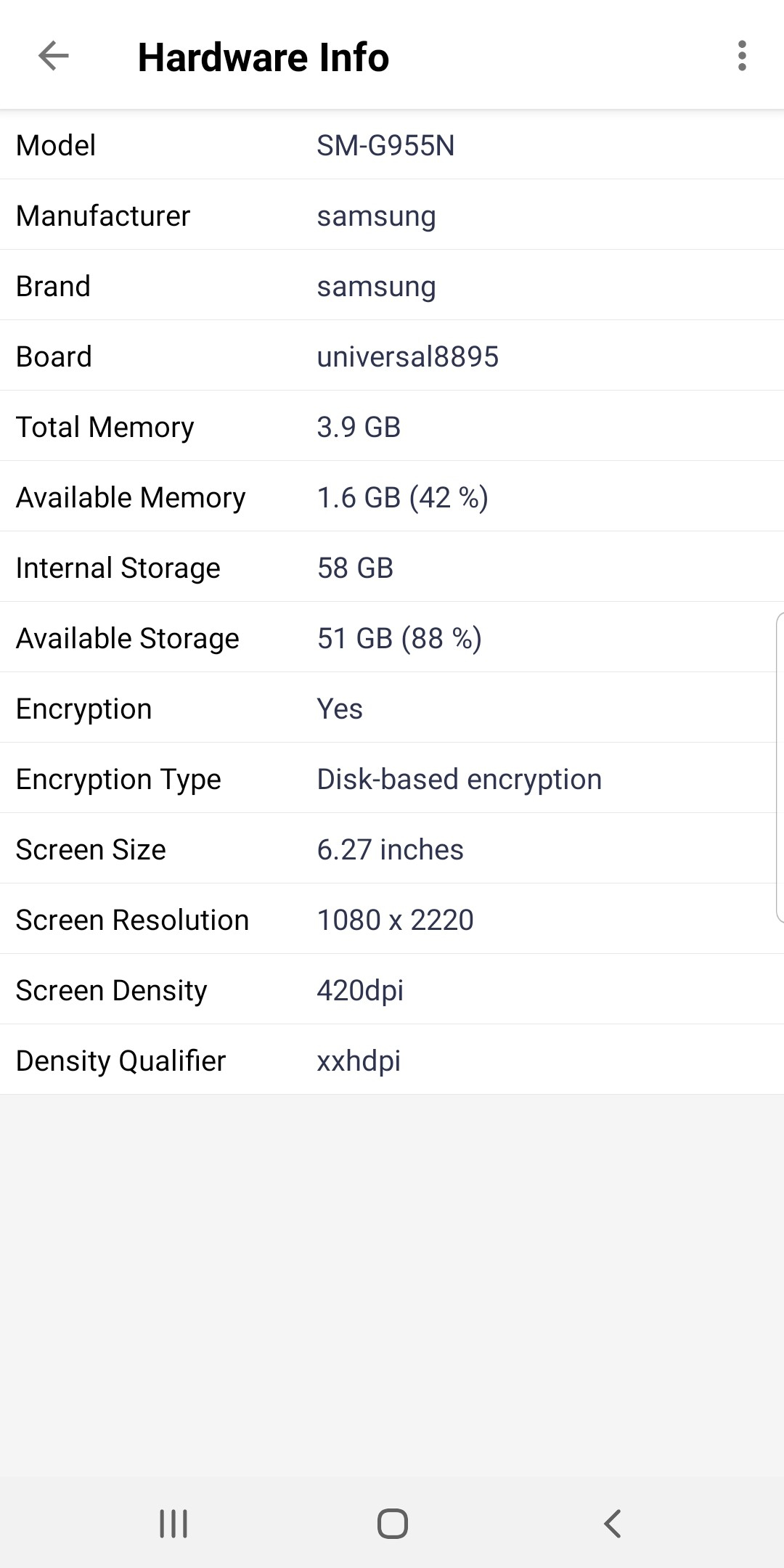 اسکرین شات 6 برنامه Android Development Info
