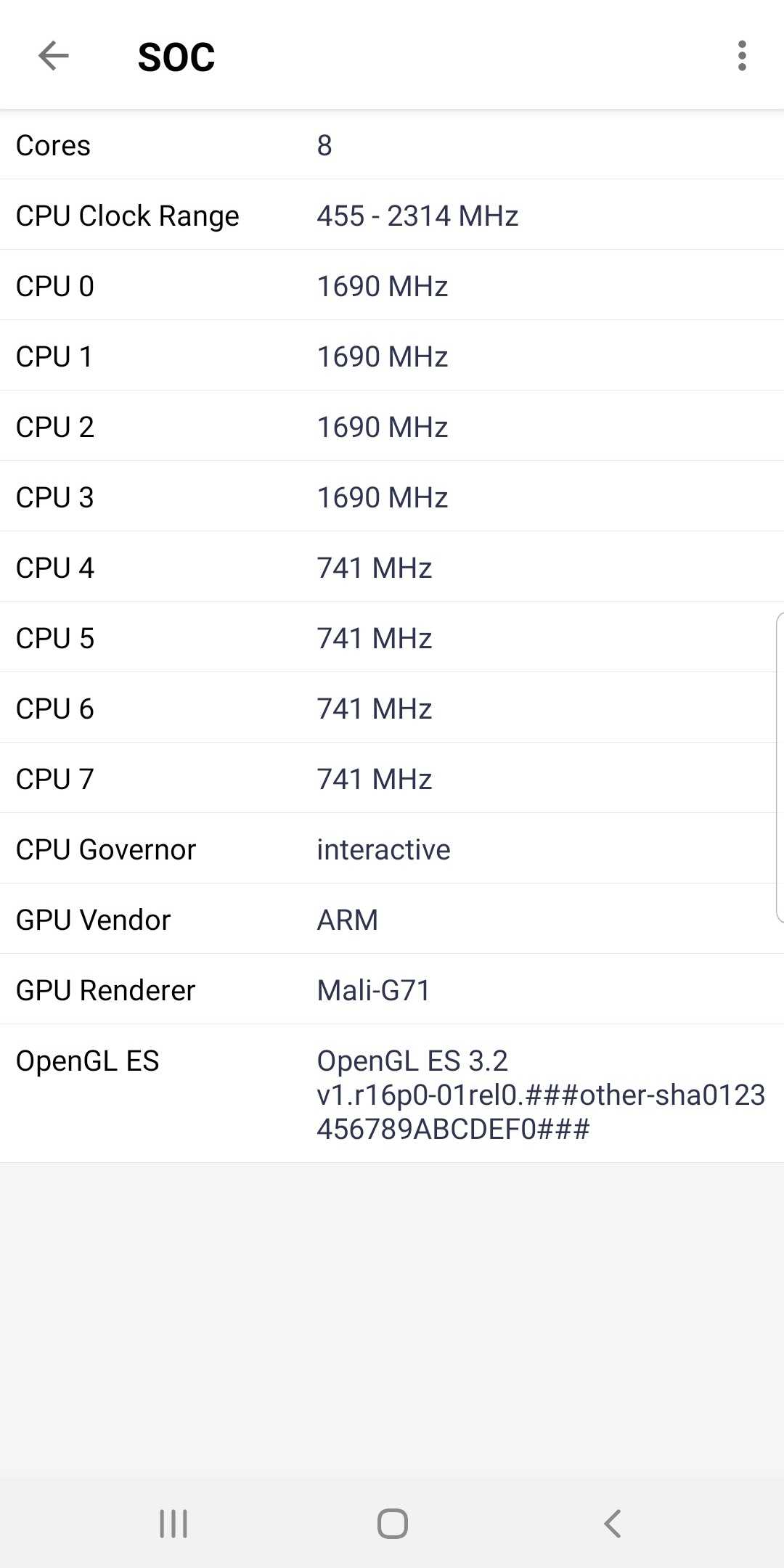 اسکرین شات 7 برنامه Android Development Info
