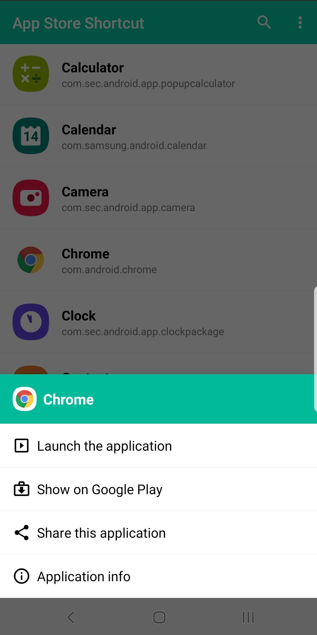 اسکرین شات 2 برنامه App Store Shortcut