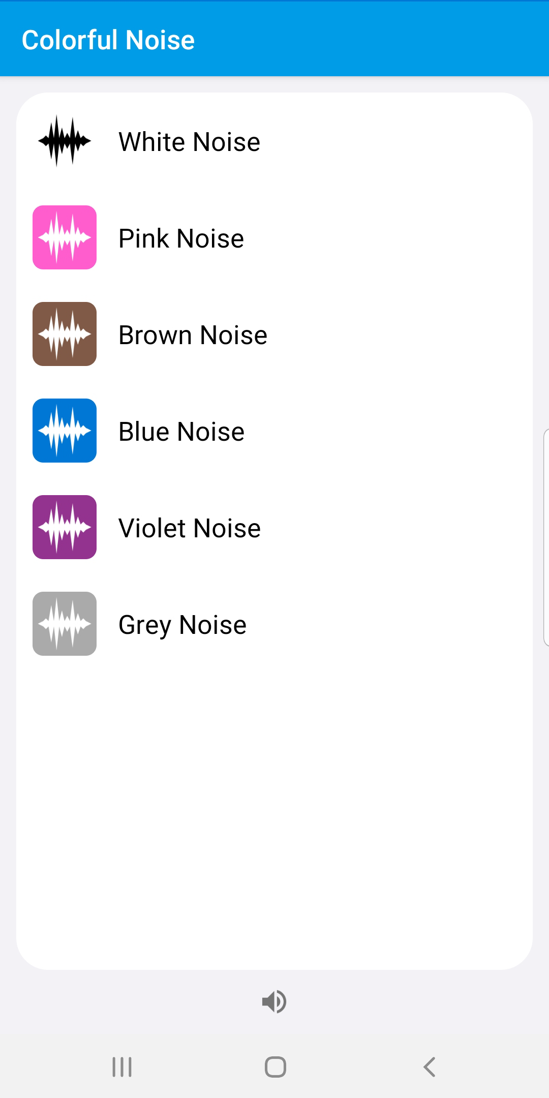اسکرین شات 1 برنامه Colorful White Noise