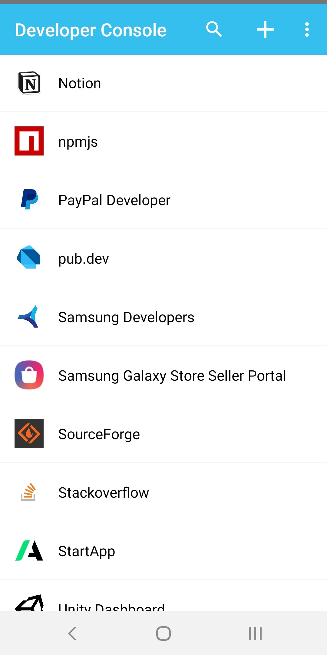 اسکرین شات 5 برنامه Developer Console