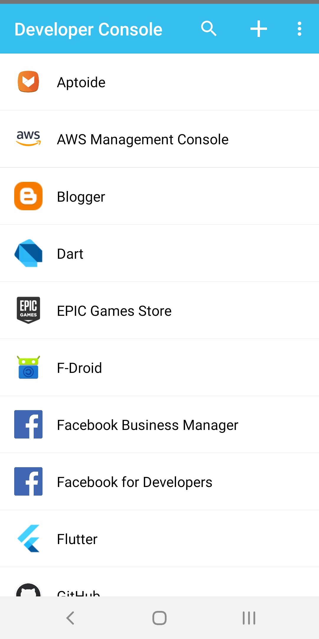 اسکرین شات 2 برنامه Developer Console