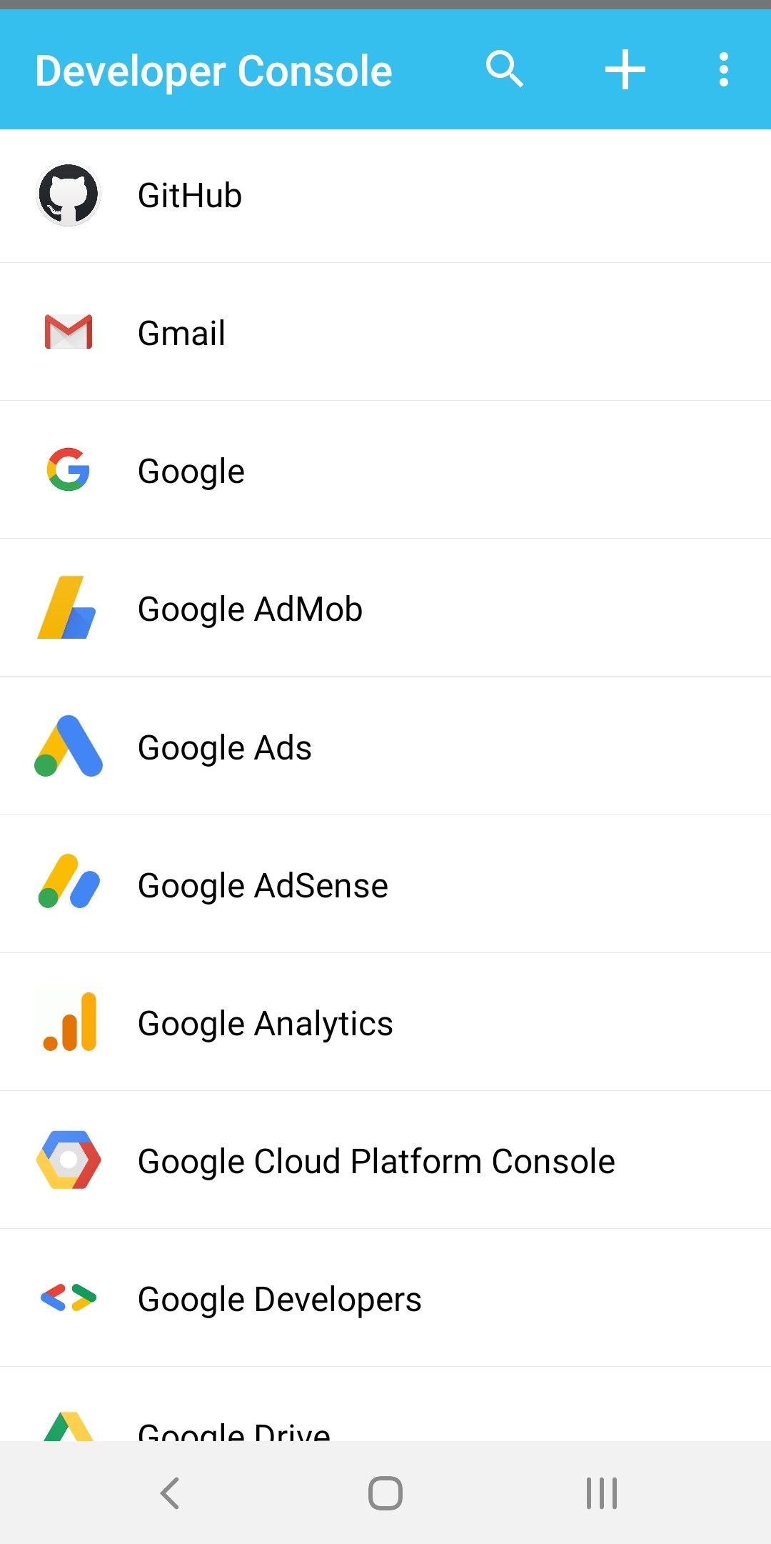 اسکرین شات 3 برنامه Developer Console