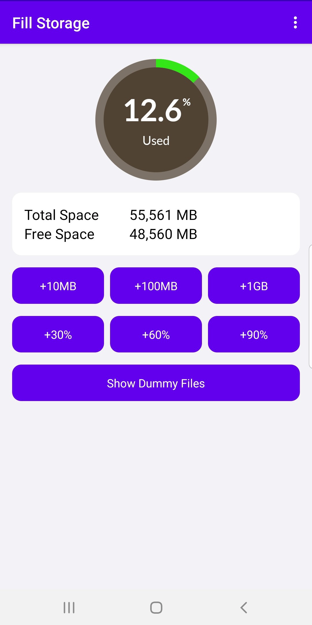 اسکرین شات 1 برنامه Fill Storage