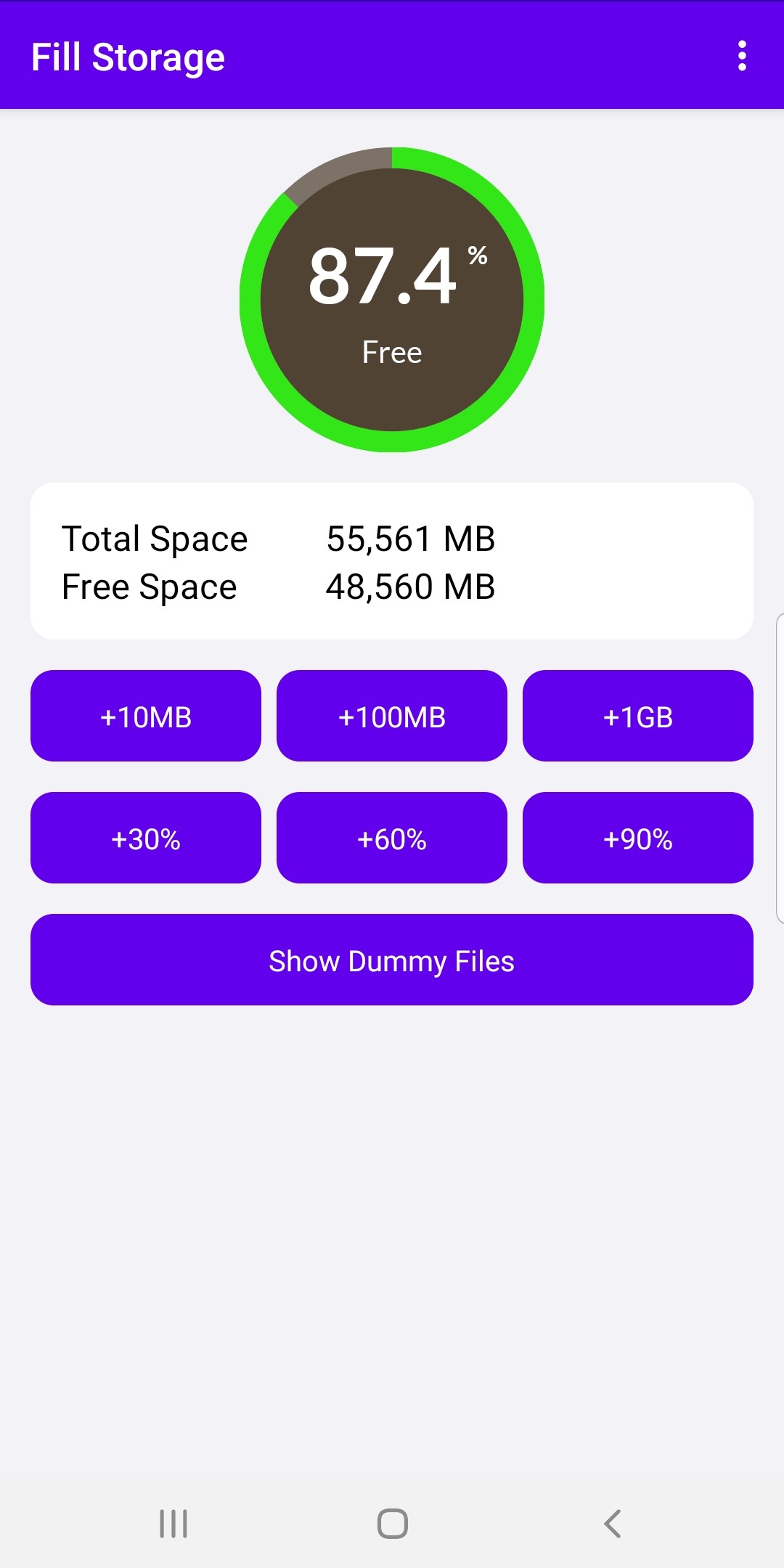 اسکرین شات 2 برنامه Fill Storage