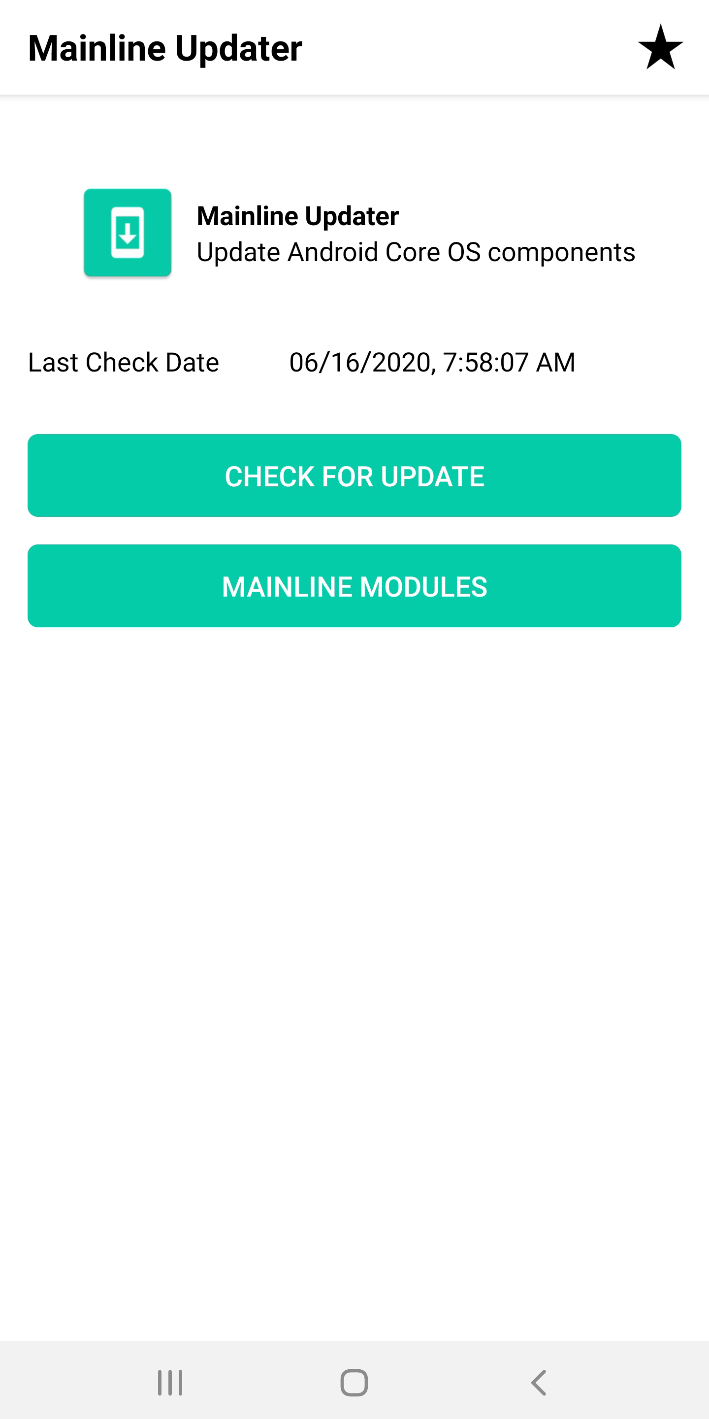 اسکرین شات 1 برنامه Mainline Updater