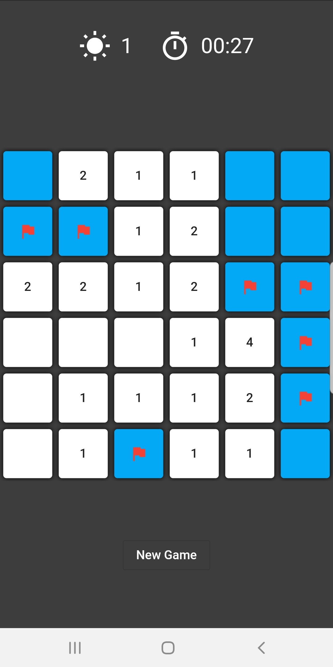 اسکرین شات 2 بازی Minesweeper