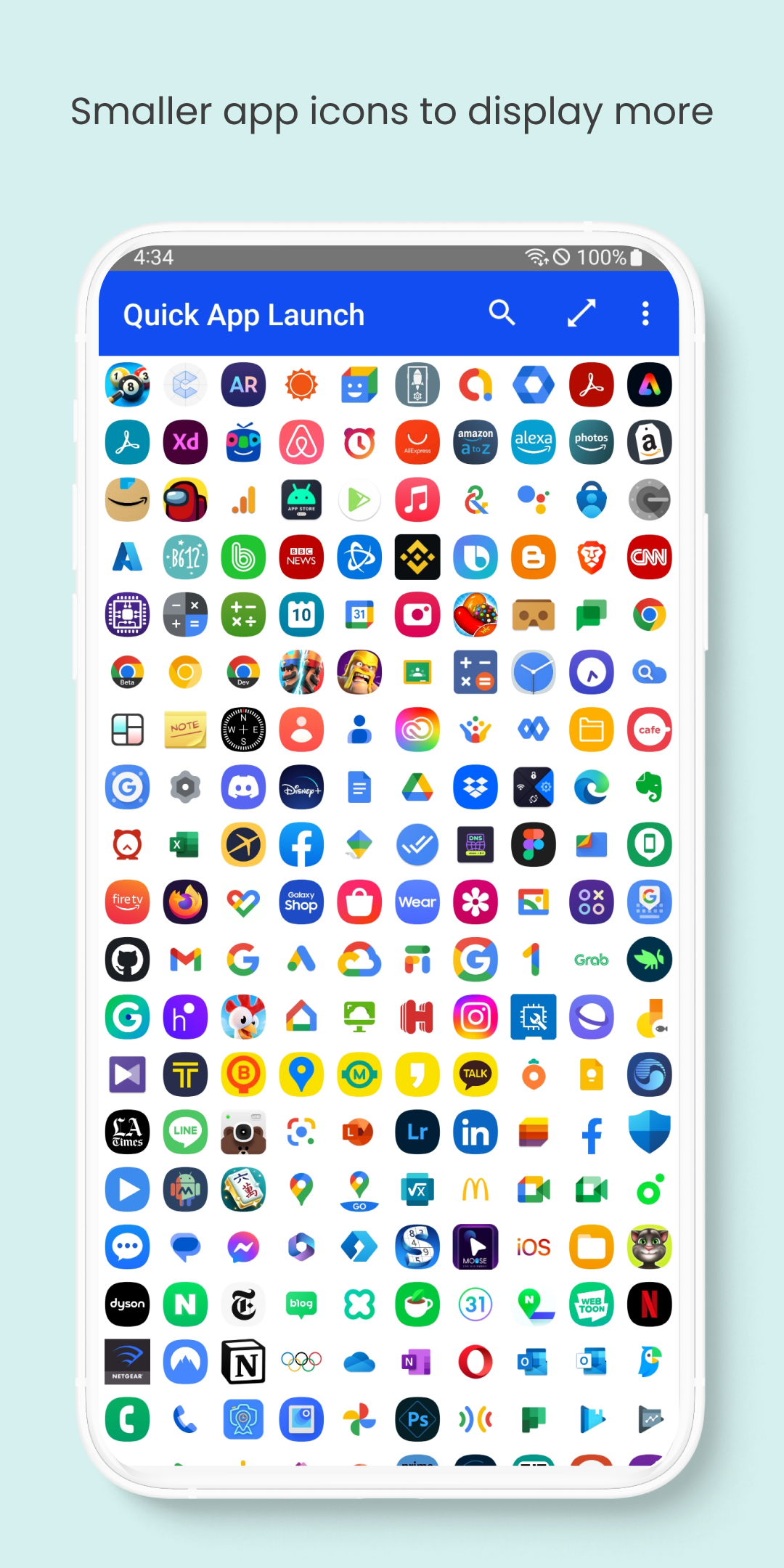 اسکرین شات 2 برنامه Quick App Launch
