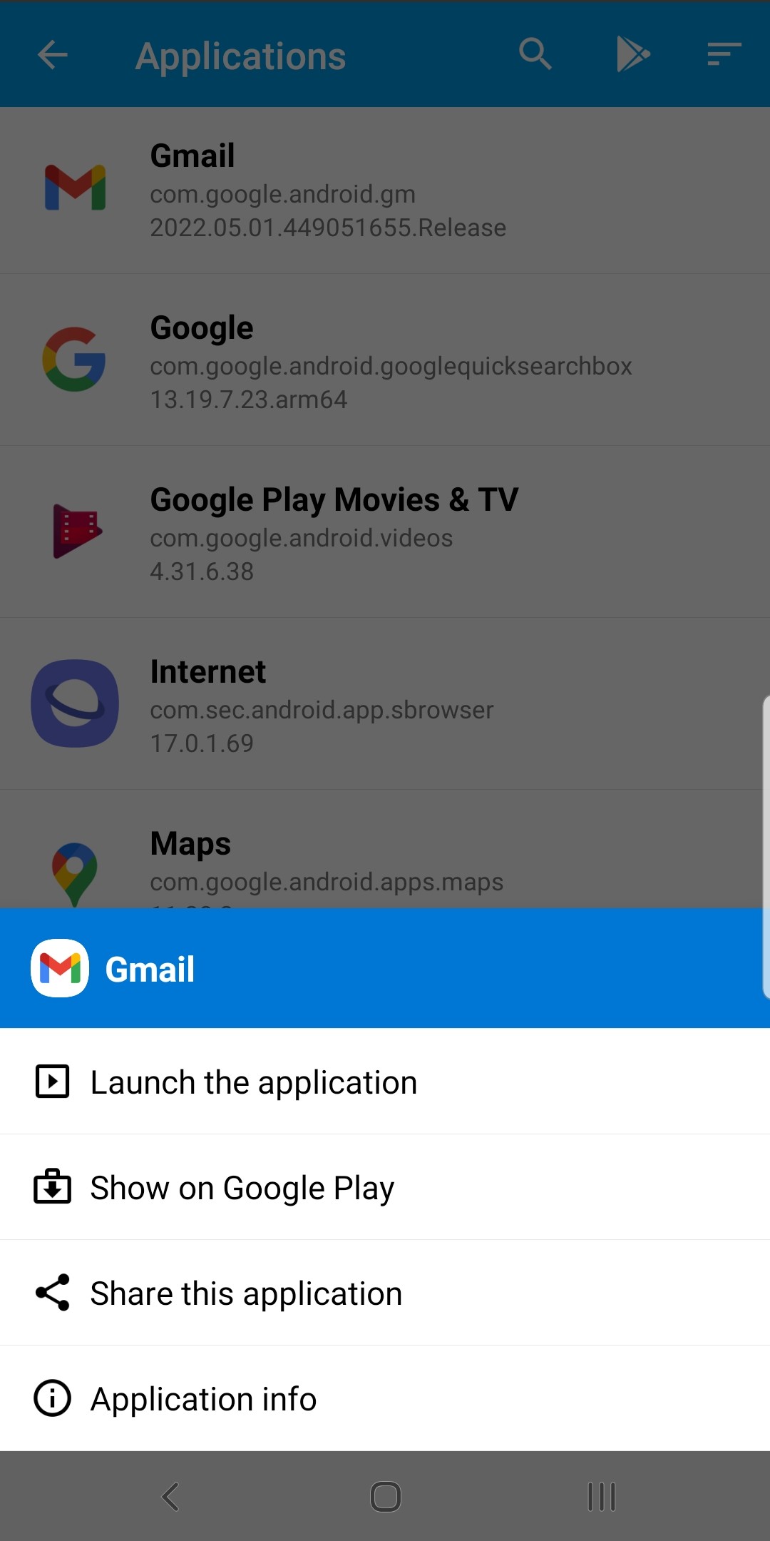 اسکرین شات 4 برنامه Android System Info