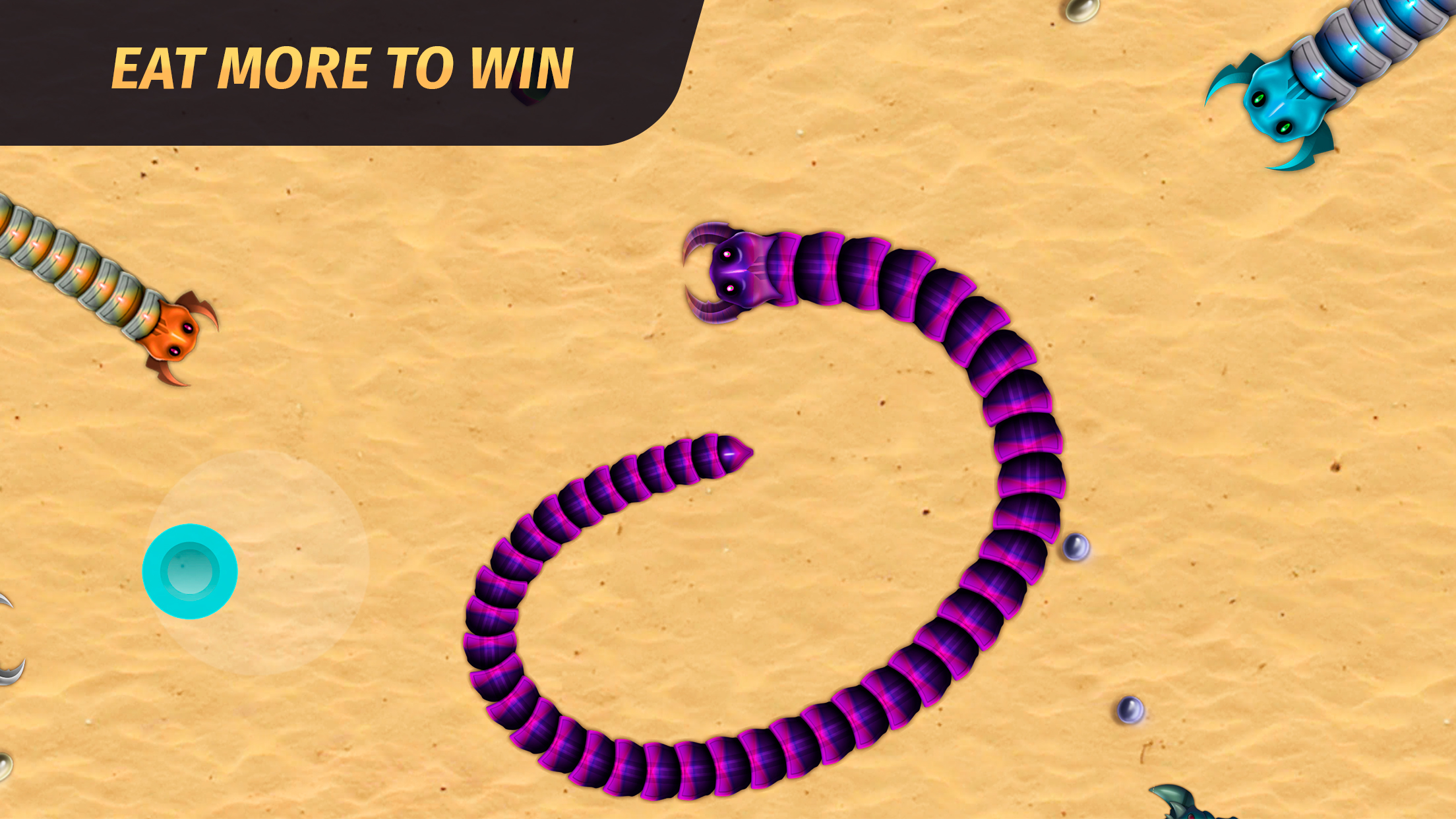 اسکرین شات 3 بازی Worm.io - Gusanos Battle