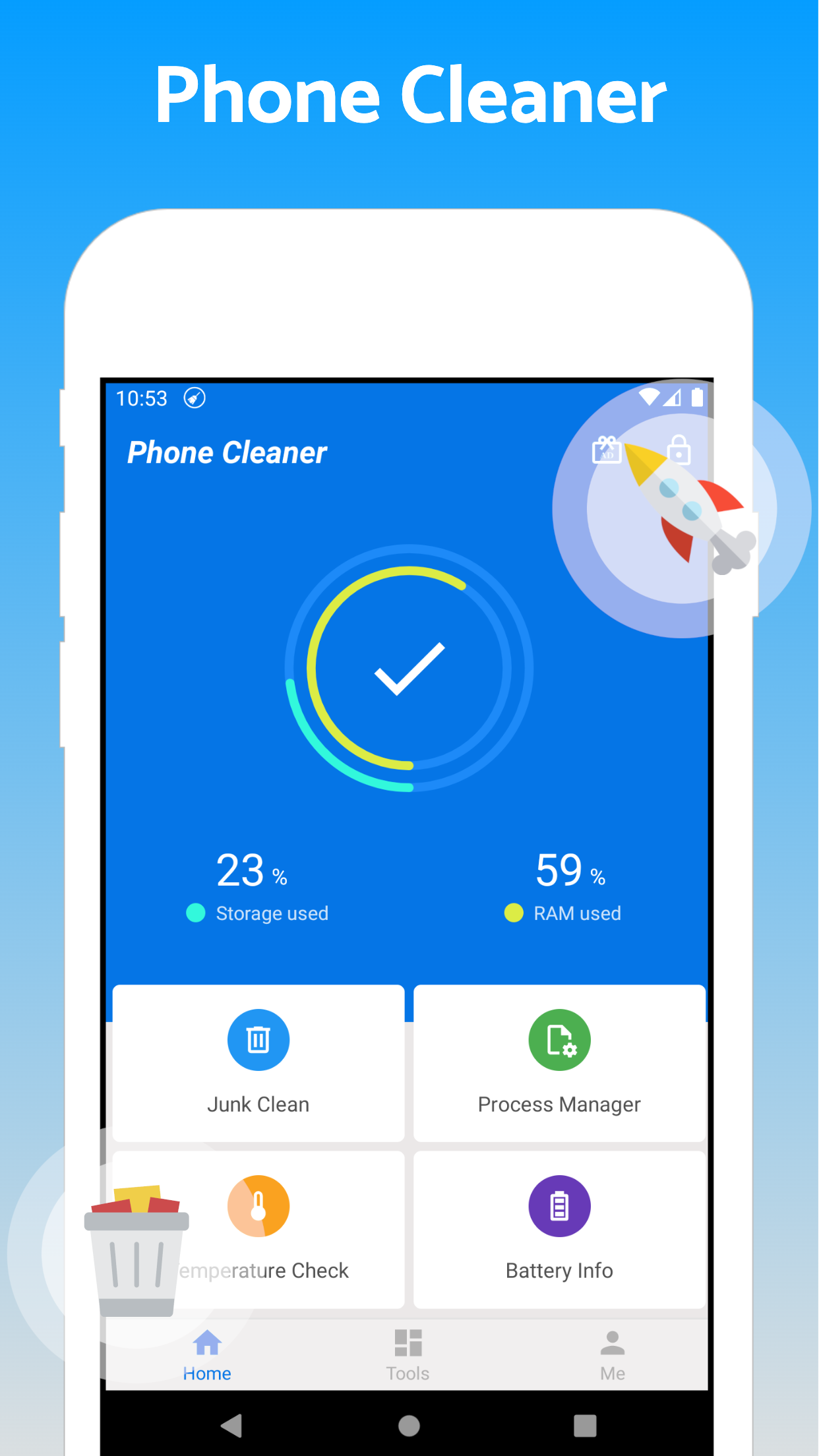 اسکرین شات 1 برنامه Phone Cleaner - Junk Removal
