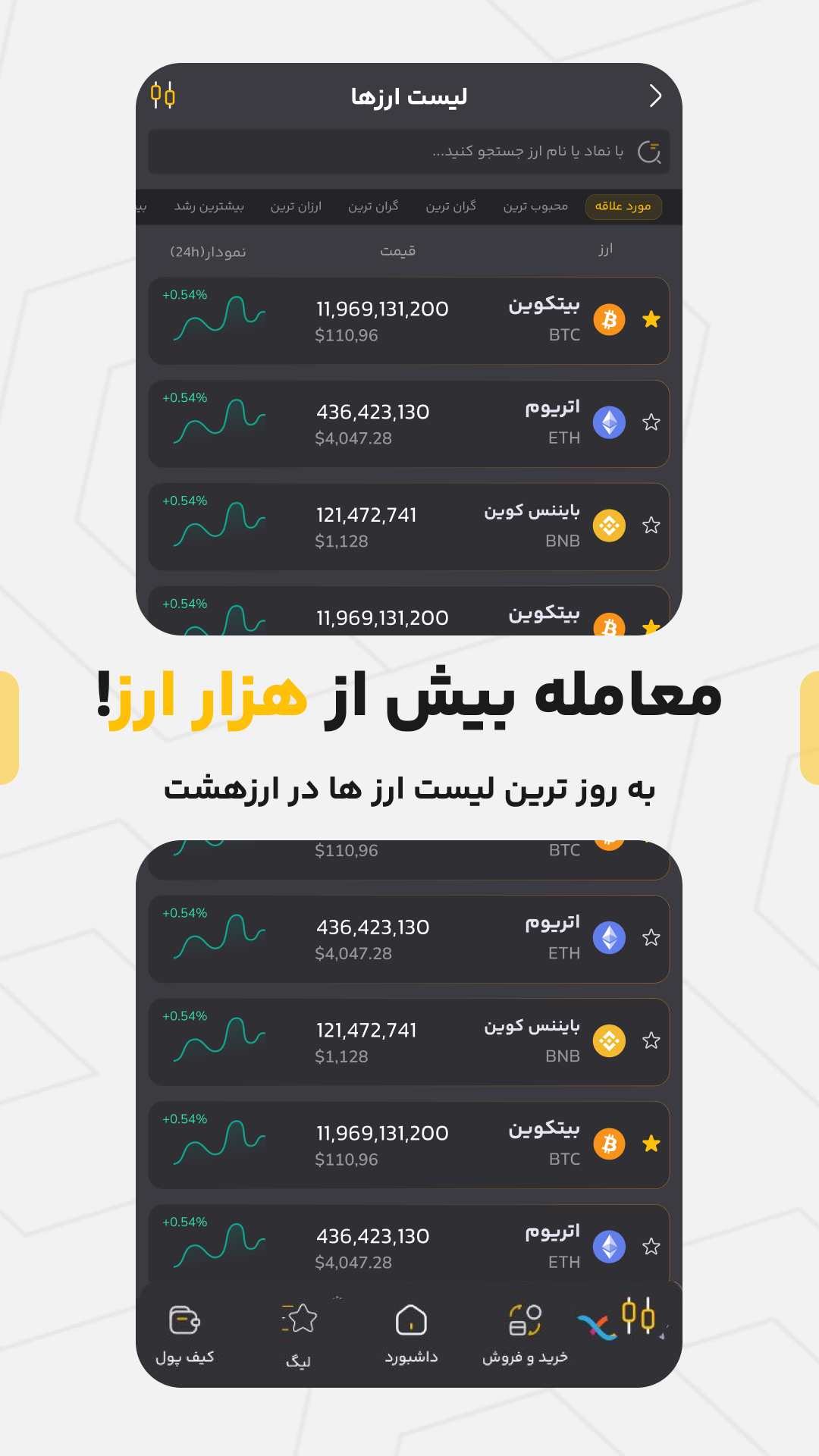 اسکرین شات 3 برنامه ارز سه | صرافی ارز دیجیتال