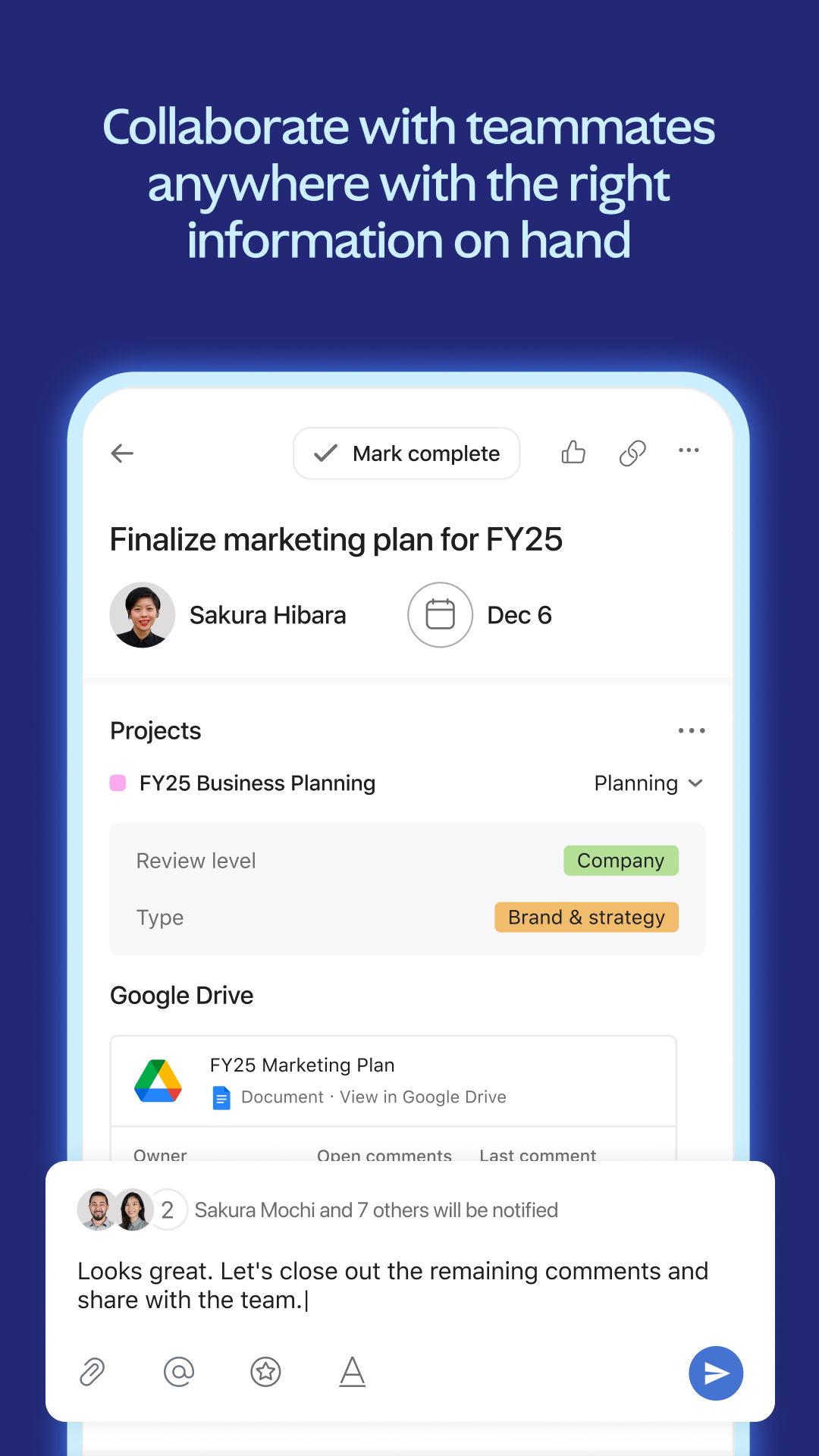 اسکرین شات 5 برنامه Asana: Where work connects