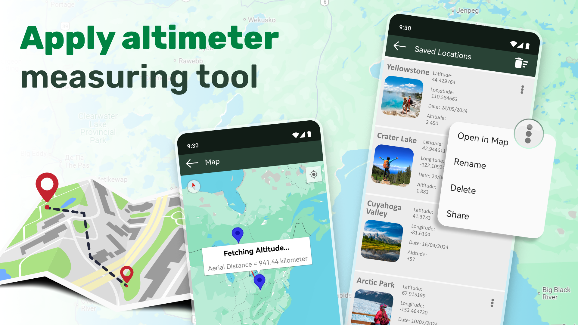 اسکرین شات 2 برنامه Altitude Meter - Altimeter App