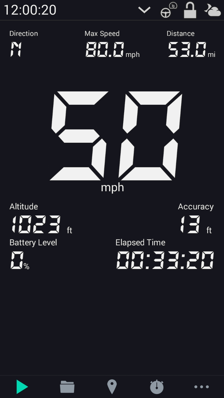 اسکرین شات 3 برنامه GPS HUD Speedometer
