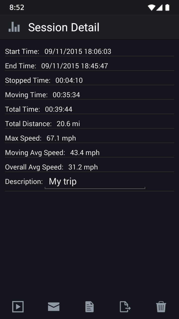 اسکرین شات 5 برنامه GPS HUD Speedometer