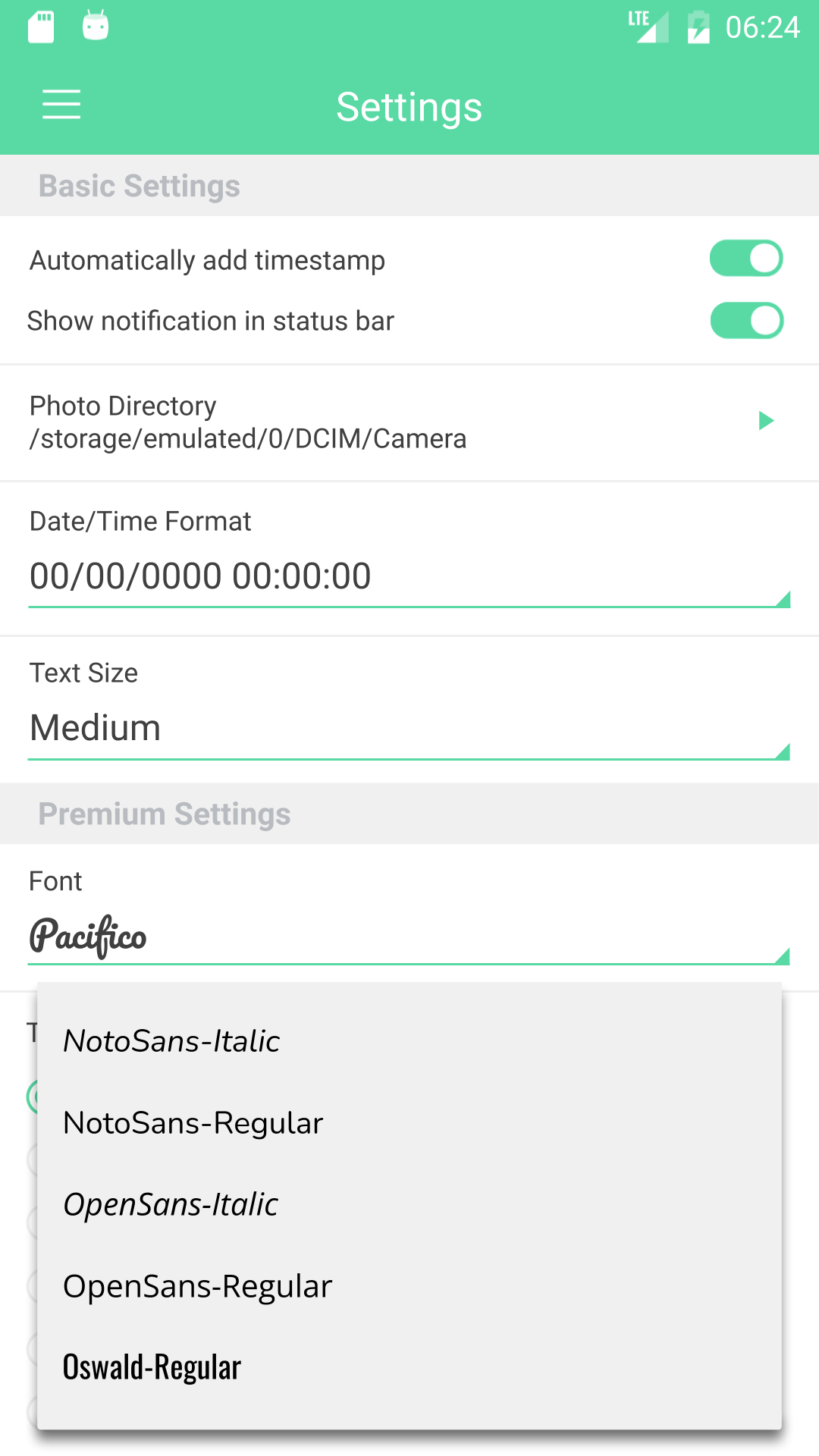 اسکرین شات 3 برنامه Camera Auto Timestamp