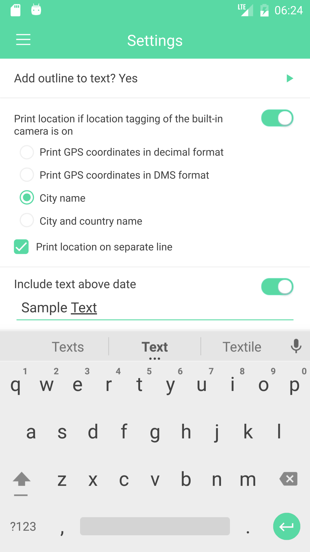 اسکرین شات 5 برنامه Camera Auto Timestamp