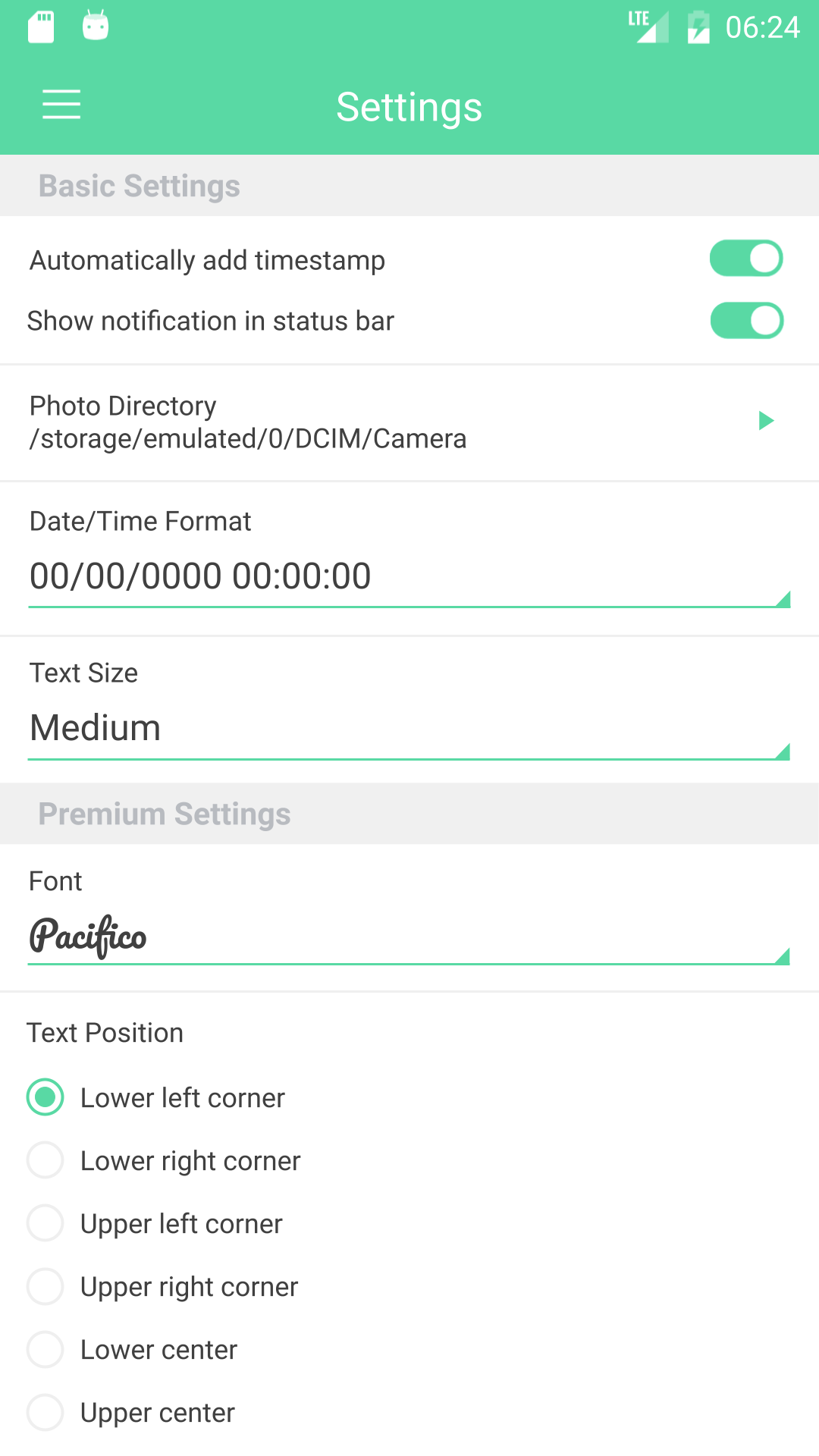 اسکرین شات 2 برنامه Camera Auto Timestamp