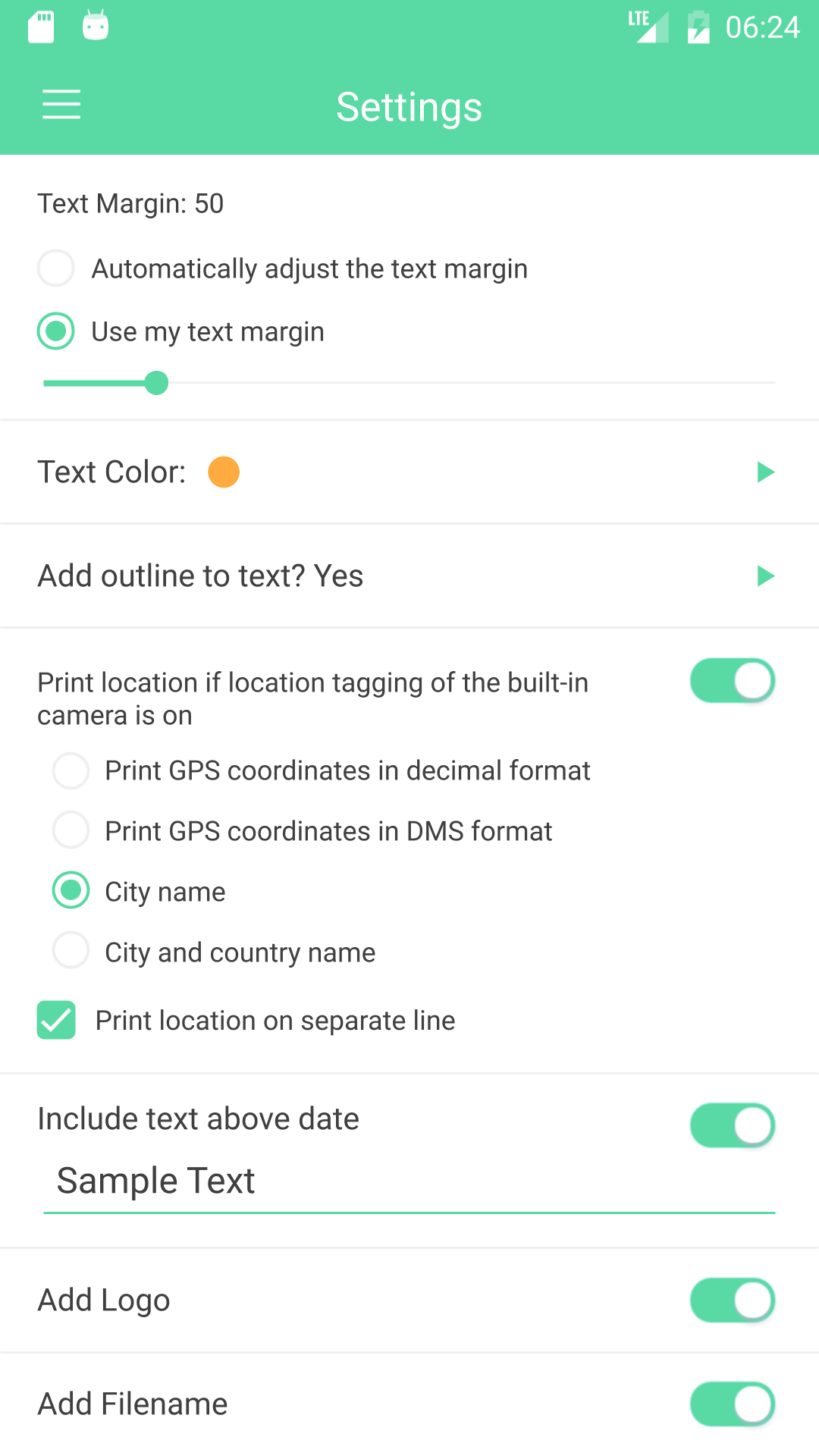 اسکرین شات 4 برنامه Camera Auto Timestamp