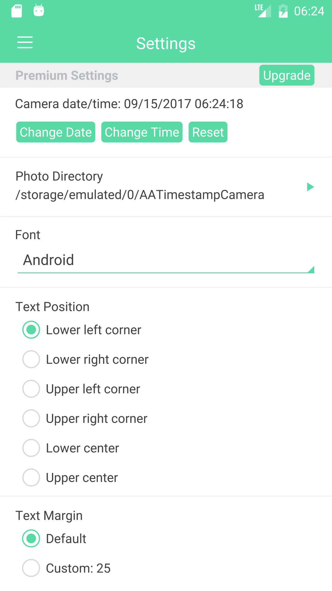 اسکرین شات 6 برنامه Camera Timestamp
