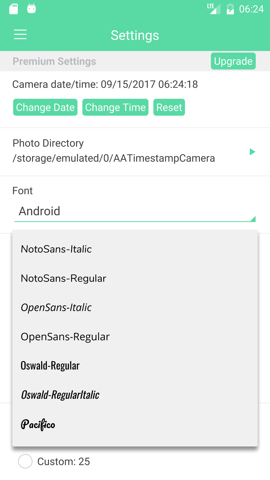 اسکرین شات 7 برنامه Camera Timestamp