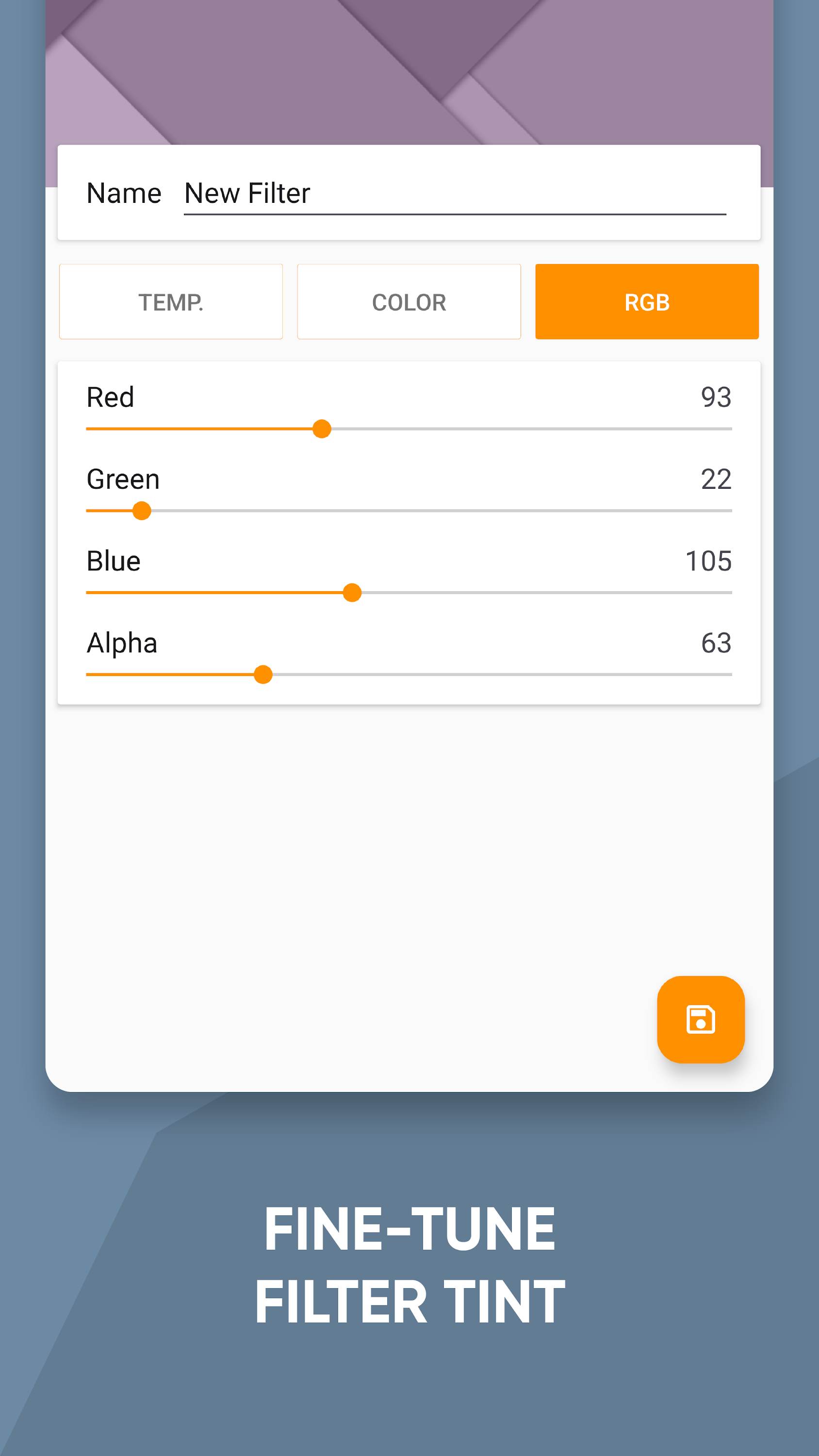 اسکرین شات 5 برنامه Night Shift: Blue light filter